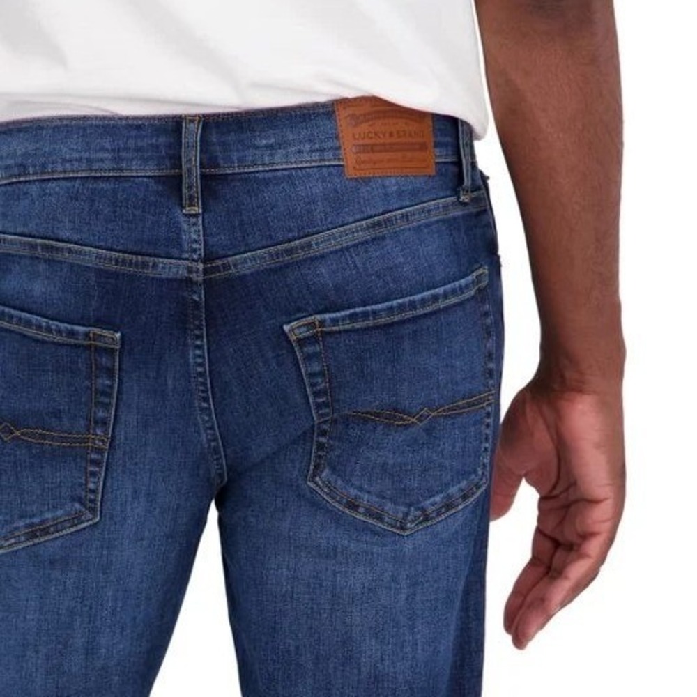LUCKY BRAND 223 Straight Leg Jeans Sz 30x29 Dark Blue Classic Stretch Denim NWT
